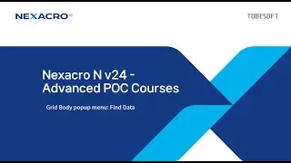 [Nexacro N v24 POC] Grid Body popup menu: Find Data