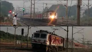 Arch Rivals ELECTRIC vs DIESEL Action Seen In Mumbai-Vadodara Section Part-3