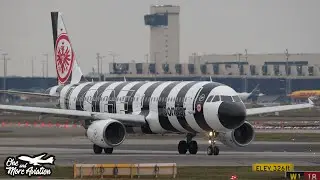 Takeoff für Condor A320 (D-ASGE) Eintracht-Fanflieger – mit Sonderlackierung 