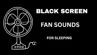 😴 Continuous Fan Sound 🌬️ Black Screen Sleep