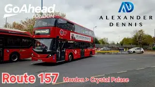 Top deck View Route 157 Morden To West Croydon