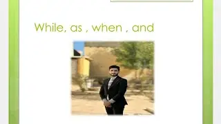 موضوع الربط بأستخدام (while, as ) و (and , when ) اليونت الخامس 