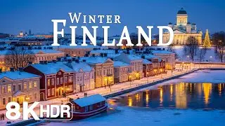 Finland in Winter 8K ❄️Snowy Forests, Frozen Lakes & the Serene Magic of the Nordic North