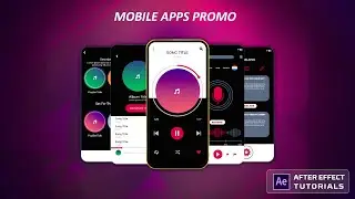 Mobile app promo after effects tutorial | mobile app promo video templates free  @rishistudio​