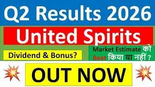 United Spirits Q2 results 2026 | United Spirits results today | United Spirits Share News today