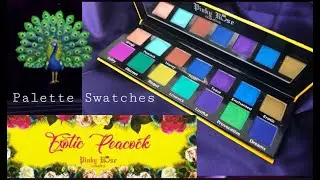 PINKY ROSE exotic peacock  | PALETTE SWATCHES