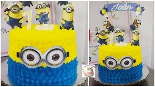 Pastel de los Minions | Minion's cake | tortas de los Minions en chantilly