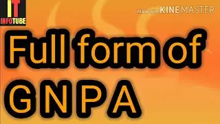 Full form of GNPA | What is GNPA