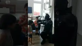 Houston superhero party costumed characters batman birthday net catcher game in Cypress, Texas