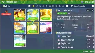 Pok&eacute;mon Scarlet and Violet - How to Craft TM 168 (Solar Beam) using TM Machine