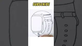 How to draw a Smart Watch Tutorial Step by Step #shorts #drawing
