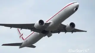 Garuda Indonesia Airlines Boeing 777-300ER (PK-GIF) takeoff from NRT/RJAA (Tokyo - Narita) RWY 16R
