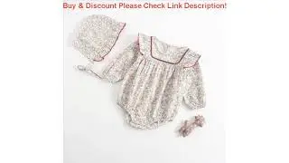 Baby Girls Rompers Newborn Baby Girls Long Sleeve Romper Hat Jumpsuit 2019 Spring Children Kids Ou