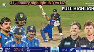 IND vs NZ 31 January highlight 5rd original cricket match T20 #cricket #highlights 