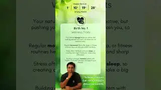 Birth Number 1 Wellness Secrets #nuumbersandlife #numerology4 #health #wellness #numerology