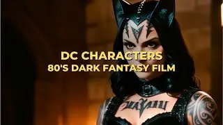 DC characters as an 80s Medieval Dark Fantasy Film
