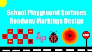 School Playground Surfaces Roadway Markings Design