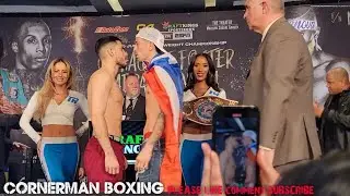 ANDRES CORTES VS BRYAN CHEVALIER WEIGH IN GETS HEATED AHEAD OF CO-MAIN EVENT BOUT AT MSG ON ESPN