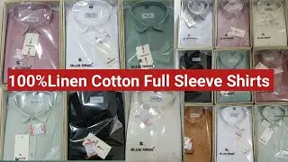 100% Linen Cotton Full Sleeve Shirt | Premium Summer Collection 2026