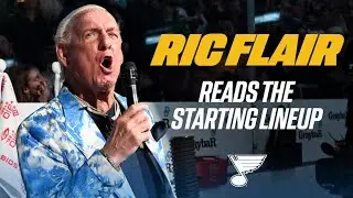 Ric Flair reads starting lineup