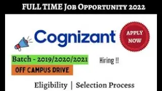Cognizant Off Campus 2022 Drive for Programmer Analyst Trainee | CTC- 4.5LPA | APPLY NOW