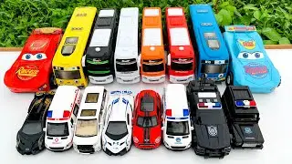 Mobil Mobilan Mcqueen, Bus tayo, Bus Basuri, Mobil Polisi, Mobil Ambulan, Mobil Balap, Damkar #9044