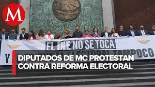 &ldquo;El INE no se toca y el TEPJF tampoco&rdquo;, claman diputados de MC
