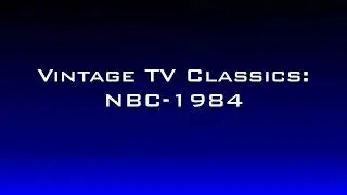 Vintage TV Classic:NBC 1984 Let's All Be There.