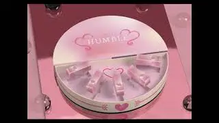 Custom cardboard semi-circular cosmetic lipstick packaging box #lipstickbox #packaging