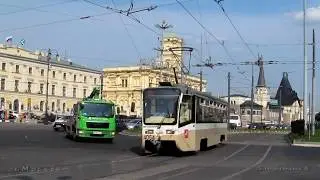 Москва: Трамваи и троллейбусы на Комсомольской площади