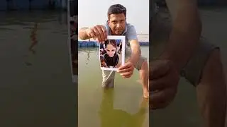Ananya from Delhi  getting digital snan (bath) at Sangam, Prayagraj. Its a free service. #shorts