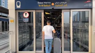 Dubai #marina 🇦🇪 Luxury tram 🚈 2022 @quratvlogs4165