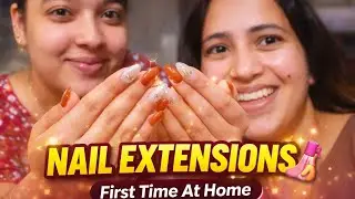 I Did My Little Sister&rsquo;s Nail Extensions 💅 | First Time Ever! 😍 | Heart&rsquo;s Vlogs