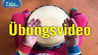 Tabs für Djembe, Cajon, Conga und Co 🐾  Übungsvideo Einsteiger und Fortgeschrittene