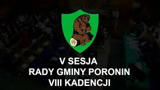 V Zwyczajna Sesja Rady Gminy Poronin 26.09.2024 r.