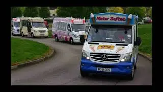 Many different ice cream Van's and music/chimes
