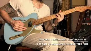 For sale at www.MEISTEREDEGUITARS.com - 2021 Paoletti Guitars Nancy Lounge Thinline HB Boutique Tele