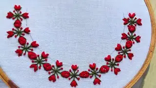 Very Easy and Beautiful Neck Design/हाथ की कढ़ाई(@ira creations 786)