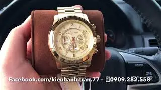 Michael Kor Men Stainless Steel Analog Quartz Wrist Watches MK8077