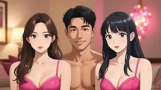 Happy New Year Party Gone Wild! Pink Bra Magic Turns Boy into Girl 💖 TGTF Threesome Surprise