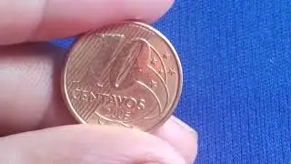 10 centavos 2005. Rev. Invertido