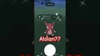 Caught a Shiny Alolan Rattata in Pokemon Go #shorts #pok&eacute;mongo #shinypokemon #rattata