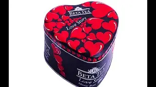 ПОДАРОК коробочка с чаем LOVE STORY BETA TEA GIFT box with tea