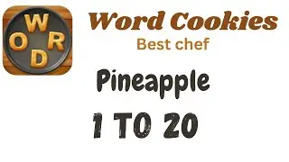 Word Cookies Pineapple Answers [1 to 20 Levels] | Under Best chef Category