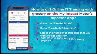 EarnTech E-Learning | 3-Month IT Course + Grocery Support | Donate & Empower deserving students #MIM