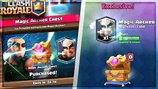 BUYING ALL 9 MAGIC ARCHER CHEST!! NEW SPECIAL LEGENDARY CHEST! Clash Royale Magic Archer Gemming!