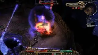 Grim Dawn Beginner Fire Blade Arc Commando Grand Magus Morgoneth kill