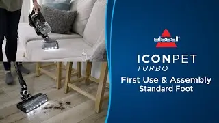First Use & Assembly | ICONPET&reg; TURBO Cordless Stick Vacuum