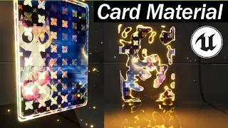 Unreal5 Card material. Customize it.