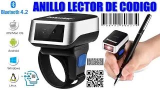 Anillo Lector de Codigo de Barras para Punto de Venta Inventario Codigos QR 2D y 1D